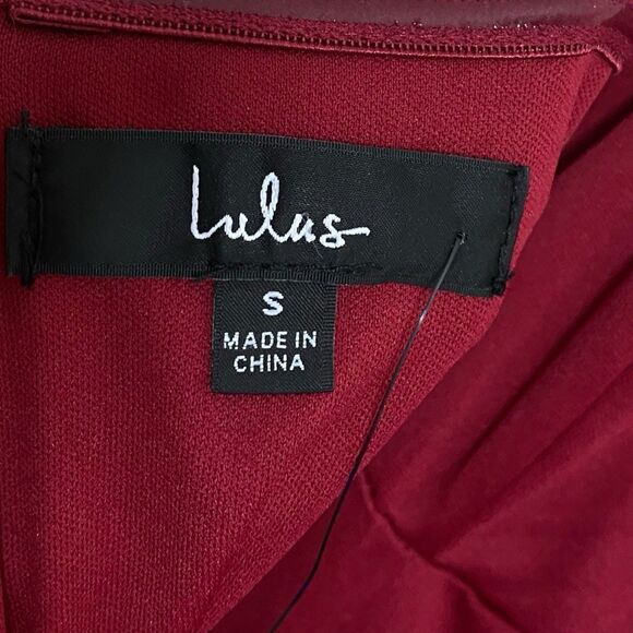 Lulus Cause for Commotion Maxi Dress Womens S Red Pleated Bustier Formal Gown - Picture 3 of 14